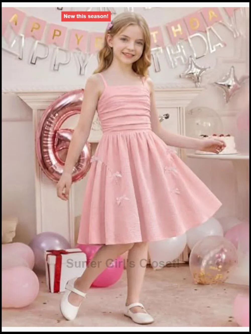 Sleeveless Cami Sundress with Smocked Back - Casual Party Flowy A-Line